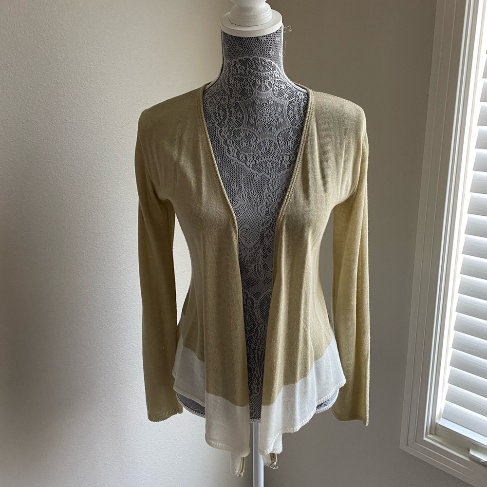 Tan Open Cardigan Size Small